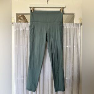 Athleta Gray Salutation Leggings 7/8 Tight